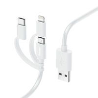 HAMA USB-C+LTG,1M,WS (3IN1,MICROUSB+)