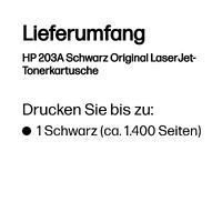 HP 203A Black Original LaserJet Toner Cartridge - 1400 pages - Black - 1 pc(s)