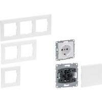Legrand SCHALTERPAKET ULTRAWEIß 104TLG (100317         SEANO)