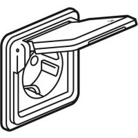 Legrand LEGR Schuko-Steckdose mit Kinders. 77835Klappd.Soliroc IP55 IK10 grau -neu