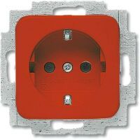 Busch-Jaeger SCHUKO STECKD. EINSATZ ROT (20 EUC-217-101)