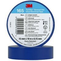 3M Temflex 15mmx10m Blau 165BL1EVinyl-Isolierband 0.15mm 7100184724
