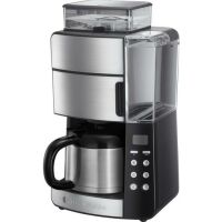 Russell Hobbs Grind and Brew Thermal Carafe - Combi coffee maker - 1 L - Coffee beans - Built-in grinder - Black,Stainless steel