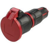 PC Electric 25712-sr Schutzkontaktkupplung 250 V Schwarz/Rot IP54