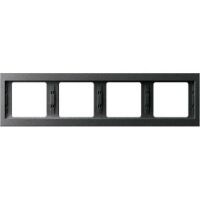 Berker 13837006 - Anthracite - Thermoplastic - Matte - Screwless - Berker - 2 pc(s)