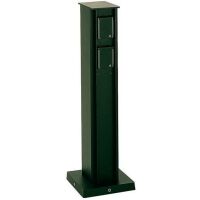 Gebr. Albert Steckdosensäule 4-fach sw 662106