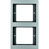 Berker RAHMEN 2F. SENKR. ALUMINIUM (13237003 K.5)