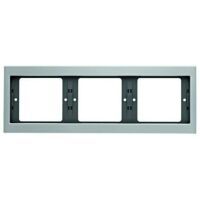 Berker RAHMEN 3F. WAAGR. ALUMINIUM (13737003 K.5)