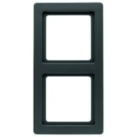Berker Q.1 RAHMEN 2FACH SCHWARZ MATT (10126085)