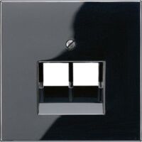 JUNG LS 969-2 UA SW - Black - Thermoplastic - Conventional - JUNG - UAE 2 x 8 UPO - UAE 8-8 UPO - UAE 8-8 UPOK6E - UAE 8-8 UPOK6 - MK-POF-2UAE - RJ-45