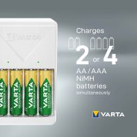 Varta Ladegerät Plug Charger inkl. 4x AA 2100mAh NEW (57657101451)