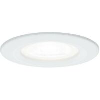 PAULMANN LED-Deckeneinbaustrahler-Set Nova rd IP44 6.5W 4000K ws matt/Alu