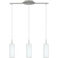 Eglo Leuchten EGLO TROY 3 - Flexible mount - Nickel - White - Steel - Glass - IP20
