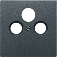 JUNG AL 2990 SAT AN - Anthracite - Aluminium - SAT + TV + Radio