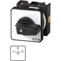 Eaton T0-3-8401/E - Toggle switch - 3P - Black - Metallic - Plastic - IP65 - 48 mm