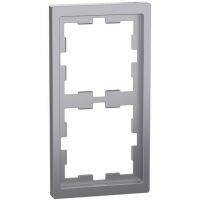 MERTEN D-Life Rahmen 2f Edelstahl MEG4020-6536