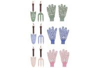 ESSCHERT DESIGN Gartengeräte / Handschuhe im Set 3fach sortiert