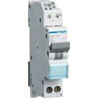 Hager LS-SCHALTER 1P+N 16A-B 6KA1PLE (MKS516 QUICK CONNECT)