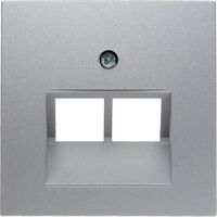Berker ZENTRALPLATTE F.RJ 45 2-FACH (14091404 ALU B.1/B.3)
