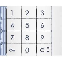 BTicino Frontblende Zehnertastatur Allwhite 353002