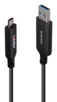 LINDY 10m USB 3.2 Gen 1 Typ A an C Hybridkabel (43395)