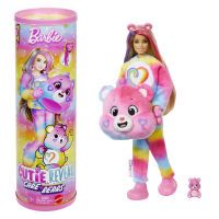 Mattel Cutie Reveal Barbie-Puppe mit Accessoires, Glücksbärchis-Serie 2, Zusammengehörigkeitsbärchi 