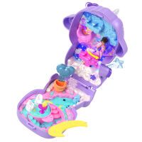 Mattel Polly Pocket Traumland-Schatulle in zauberhafter Lammform mit 1 Minipuppe und Haustier-Einhor