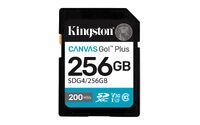 KINGSTON 256GB SDXC Canvas Go Plus Gen4 200MB/s C10 UHS-I U3 V30 (SDG4/256GB)