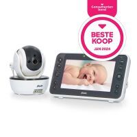 Alecto Video-Babyphone mit 5"-Farbdisplay Weiß / Anthrazit