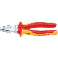 KNIPEX 02 06 200 - Lineman's pliers - 2.5 cm - Steel - Plastic - Red/Orange - 20 cm