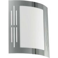 Eglo Leuchten EGLO City - Outdoor wall lighting - Stainless steel - Plastic - Stainless steel - IP33 - Entrance - I