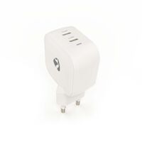 Nedis Netzladegerät / GaN / PD3.0 / 1.75 / 2.33 / 2.92 / 3.0 A / Anzahl der Ausgänge: 2 / 2x USB-C™ / Automatische Spannungswahl / Weiss