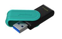 KINGSTON 128GB Portable USB 3.2 Gen 1 DataTraveler Exodia S Black/Turquoise (DTXS/128GB)
