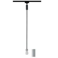 PAULMANN URail 2Easy Basic Pendel max 20W E27Schwarz matt/Chrom 230V Metall/Kunstst