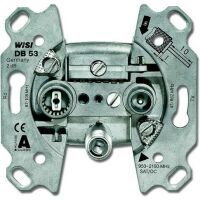BUSCH JAEGER 0230-0-0384 - SAT + TV + Radio - Metallic - 70 mm - 69 mm - 22 mm