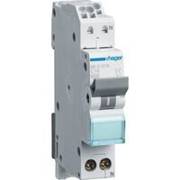 Hager LS-SCHALTER 1P+N 16A-C 6KA1PLE (MLS516 QUICK CONNECT)