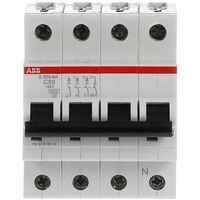 ABB S203-C50NA Sicherungsautomat 6kA 50A C 3p+N 4p