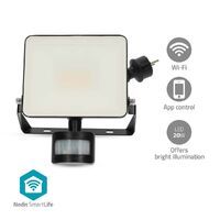 Nedis Smartlife-Außenleuchte / Bewegungssensor / 1620 lm / Wi-Fi / 20 W / Warm bis kühlen weiß / 3000 - 6500 K / Aluminium / Android™ / IOS