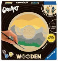 Ravensburger CreArt - Malen nach Zahlen 25923 - Malen auf Holz: Berge - ab 12 Jahren