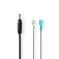 Nedis Stromkabel / DC Buchse / F1 / Gerade / Gerade / Kupfer / 2.00 m / Rund / PVC / Schwarz / Gift Box with Euro Lock