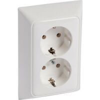 Legrand LEGR Creo Schuko Voll 776173 21 Uw 2fach SE für 1 Dosen