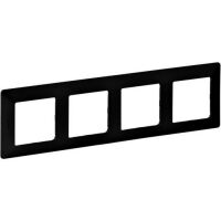 Legrand 4-FACH RAHMEN SCHWARZ (754254   VALENA LIFE)