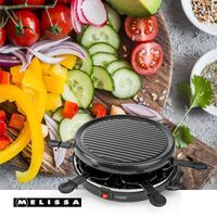 MELISSA Raclette / Gourmet Set / 6 Personen / 800 W / Ø 29 cm / Antihaftbeschichtung