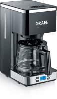 Graef FK502EU - Drip coffee maker - 1.25 L - Ground coffee - 1000 W - Black,Stainless steel