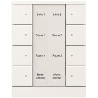 BUSCH JAEGER Bedienelement SB/U8.0.11-84 8fach studioweiß
