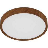 Eglo Leuchten LED-Deckenleuchte Musurita D 340mm Holzoptik/weiss