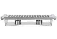 APS Speisenwärmer 2 flammig Edelstahl 34x13x6cm