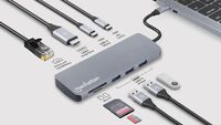 MANHATTAN USB-C PD 4K Dockingstation USB C-Stecker auf HDMI 4K60Hz 3x USB-A USB-C 5Gbit/s USB-C PD 1