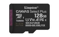KINGSTON 128GB micSDXC Canvas Select Plus Gen3 150R A1 Single Pack w/o ADP (SDCS3/128GBSP)