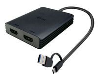I-TEC USB-A/USB-C Dual 4K HDMI Video Adapter 2x 4K HDMI Display Adapter mit DisplayLink Chip 6950 (C